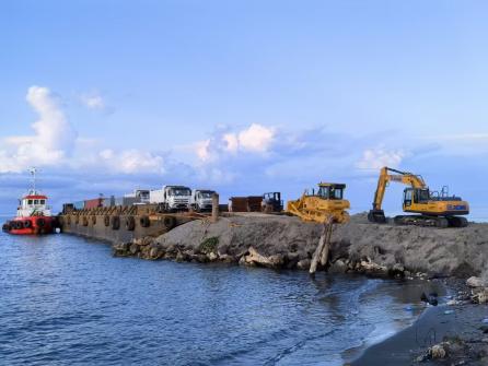 Exploration machinery and equipment and camp construction supplies in the Solomon Islands 